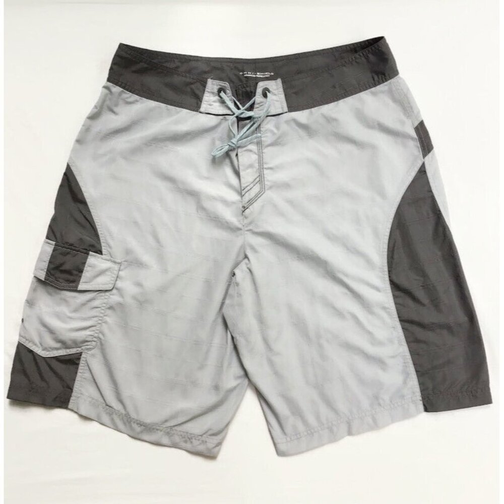 Columbia Omni Shield Board Shorts Mens 36 Gray No Lining